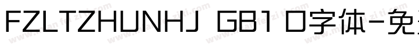 FZLTZHUNHJ  GB1 O字体字体转换